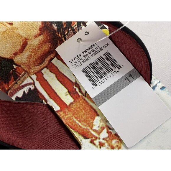 Nick Graham Jason Beach Men's Size 11 Flip Flops Sandals, New with Tags - Picture 5 of 11